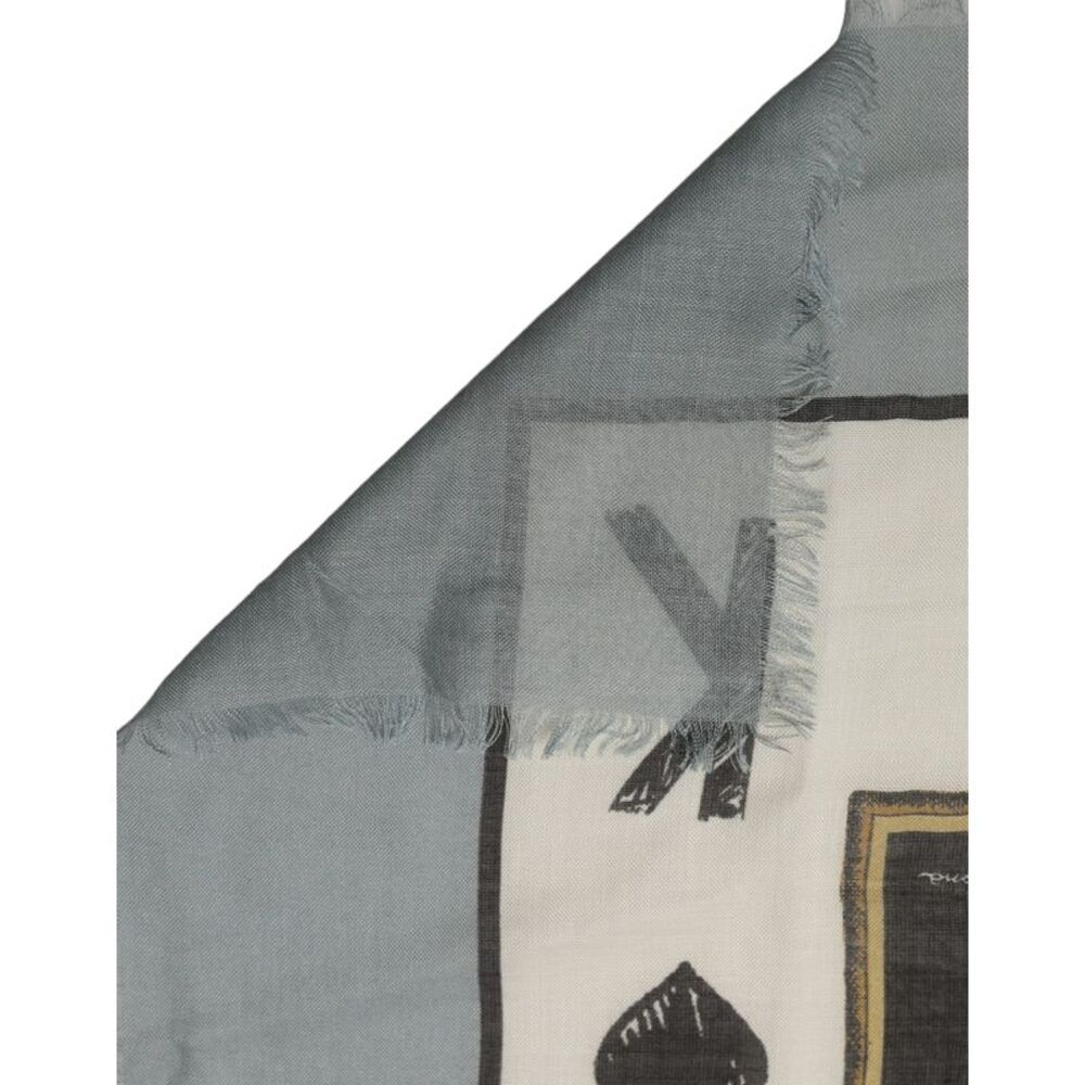 Dolce & Gabbana Men Multicolor King of Hearts Square Foulard Men's Scarf